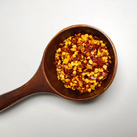 Flocos de legumes desidratados, grânulos de pimentão verde sino fabricados na China