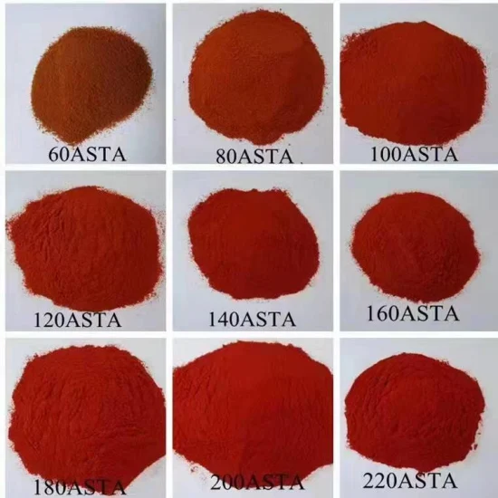 Todos os tipos de pimentão/segmento de pimentão/pimenta malagueta em pó do fornecedor chinês