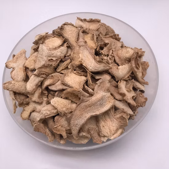Granel Ervas Medicinais Secas Rhizoma Zingiberis Fatias de Gengibre Secas Gan Jiang